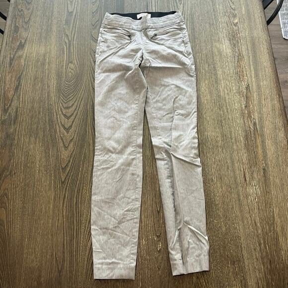 Takara Dress Pants Skinny Pull On Millennium Coordinating Zipper Gray Size XS - Picture 1 of 8